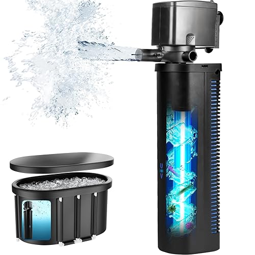 Hypool Aquarium U-V Filter 600GPH for Large 75-300 Gallon Fish