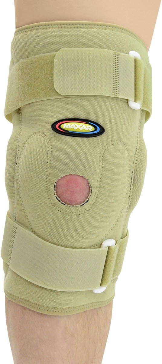 MAXAR NKN-139 Medium Airprene Breathable Neoprene Pull-On Knee Brace Double-Pivot Hinge
