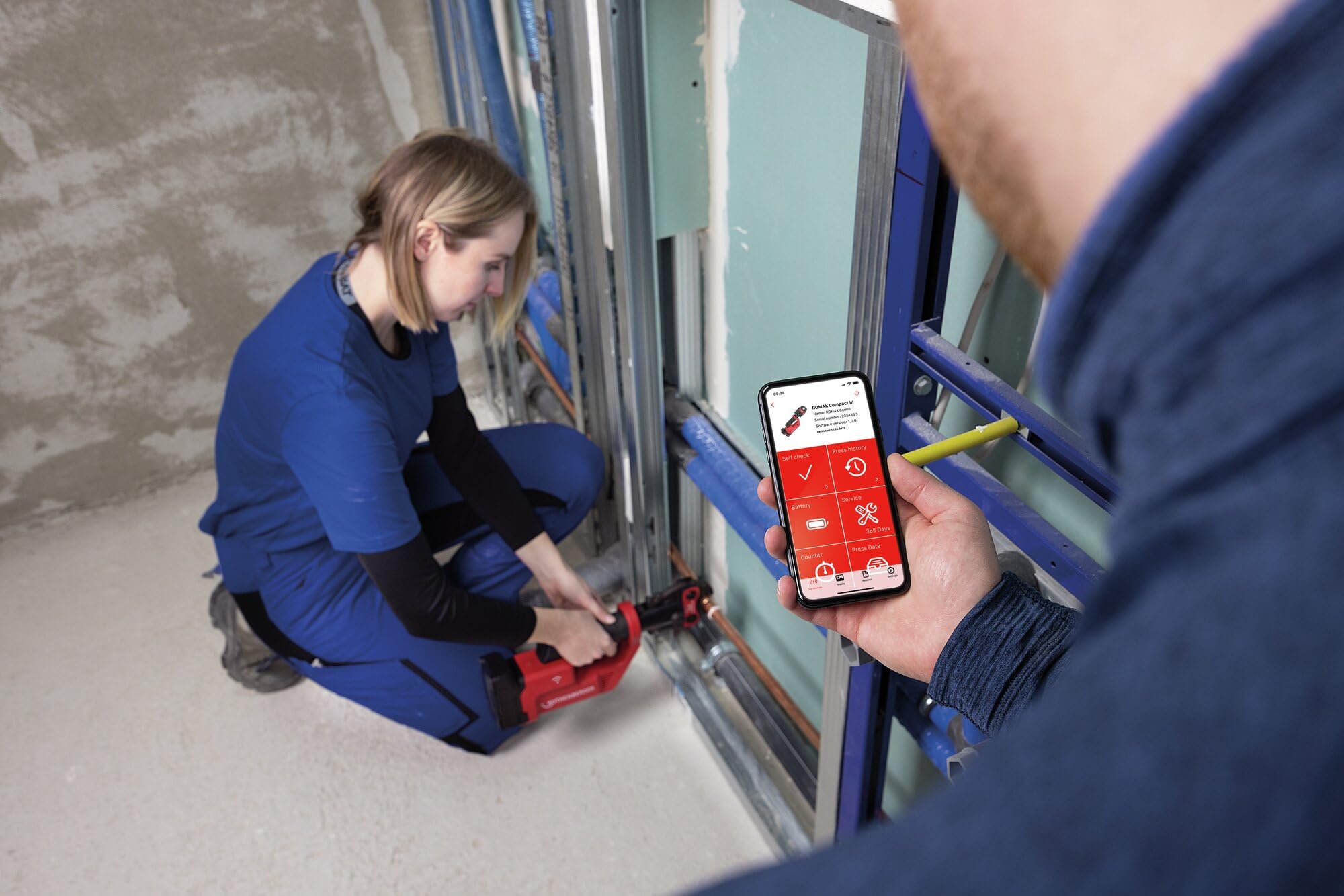ROTHENBERGER ROMAX COMPACT III Máquina básica, CAS | 1000004265 | Prensas, Prensado, Herramienta de prensado, Alicates de prensa