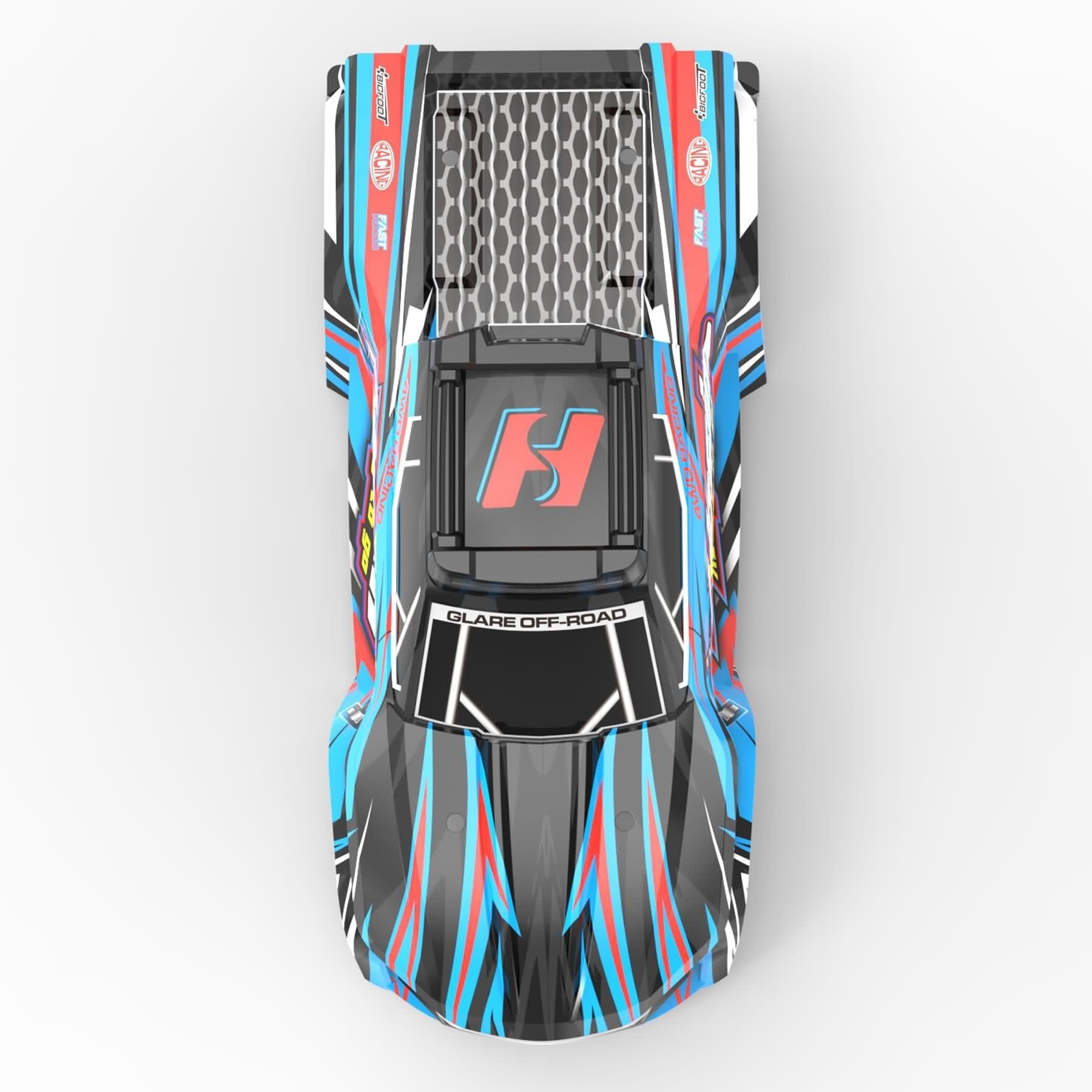 Hosim RC Car Shell Body FC10-SJ02 Accessory Spare Parts for Hosim 1:14 FC10 Remote Control Trucks(Blue)