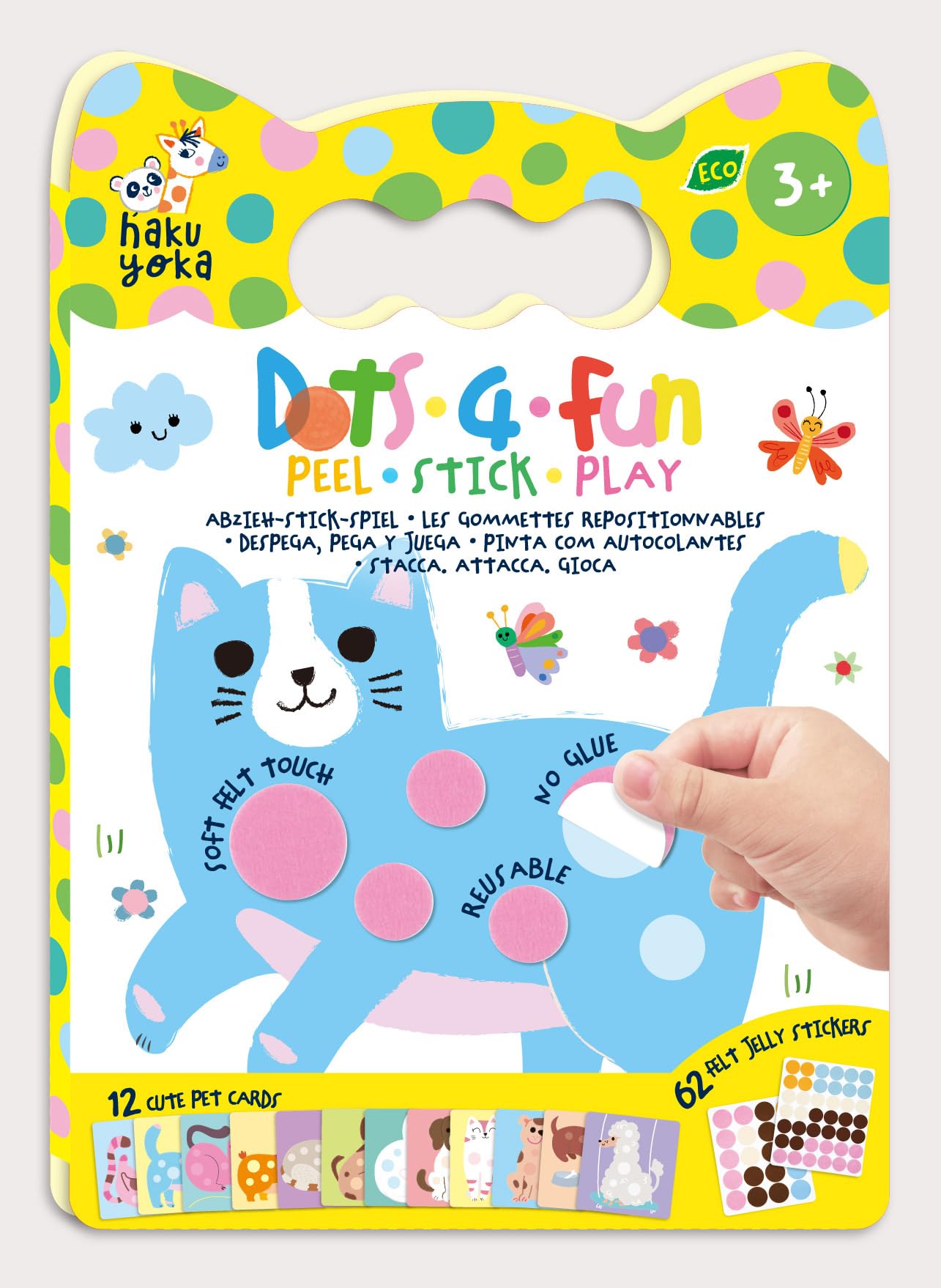 Avenir Haku Yoka Dots4Fun Peel Stick Play Lovely Pet