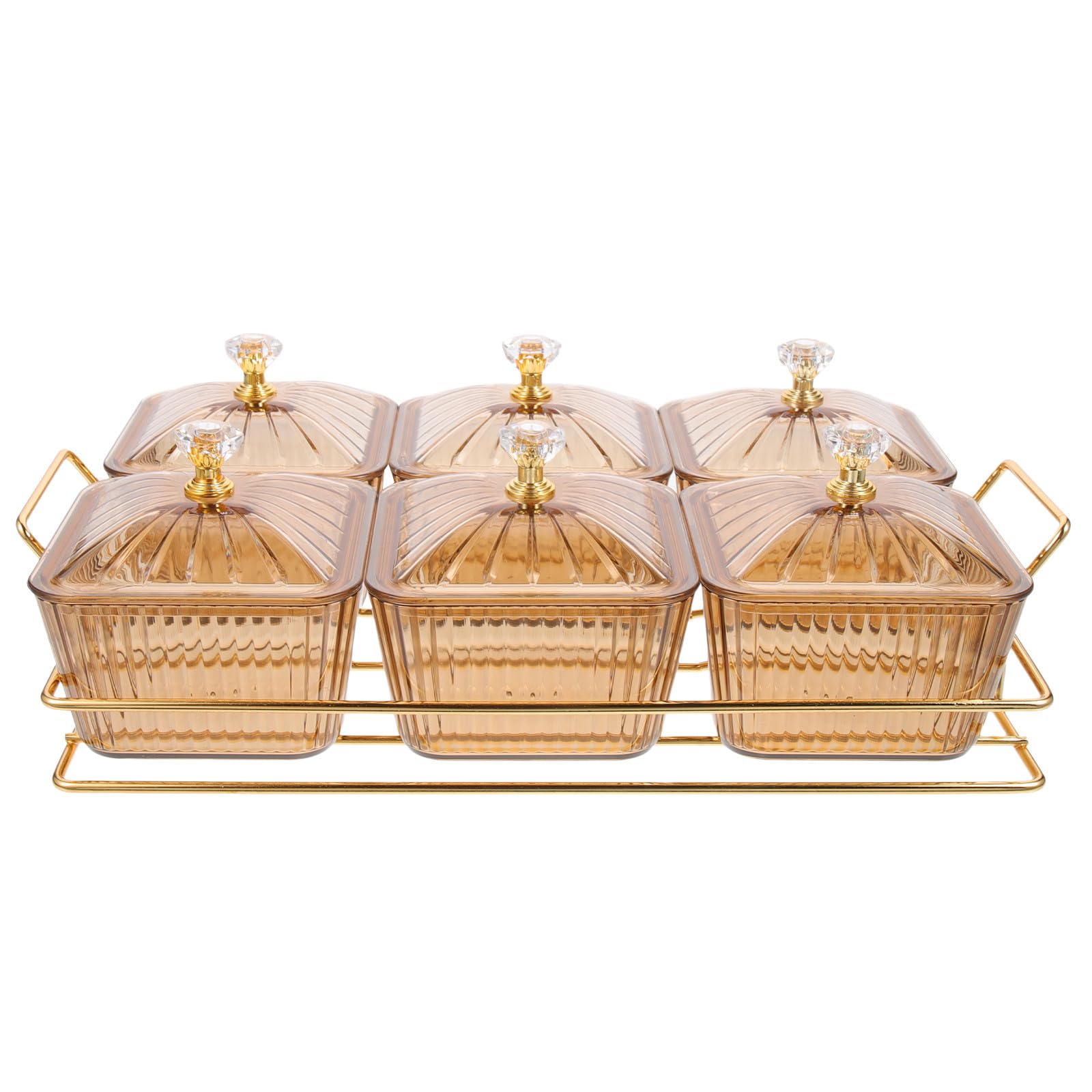 Bandeja para Aperitivos Decorativa con Diseño Moderno de Hierro Dorado 1 Set Funcional y Elegante para Servir Snacks en Reuniones y Eventos Reutilizable