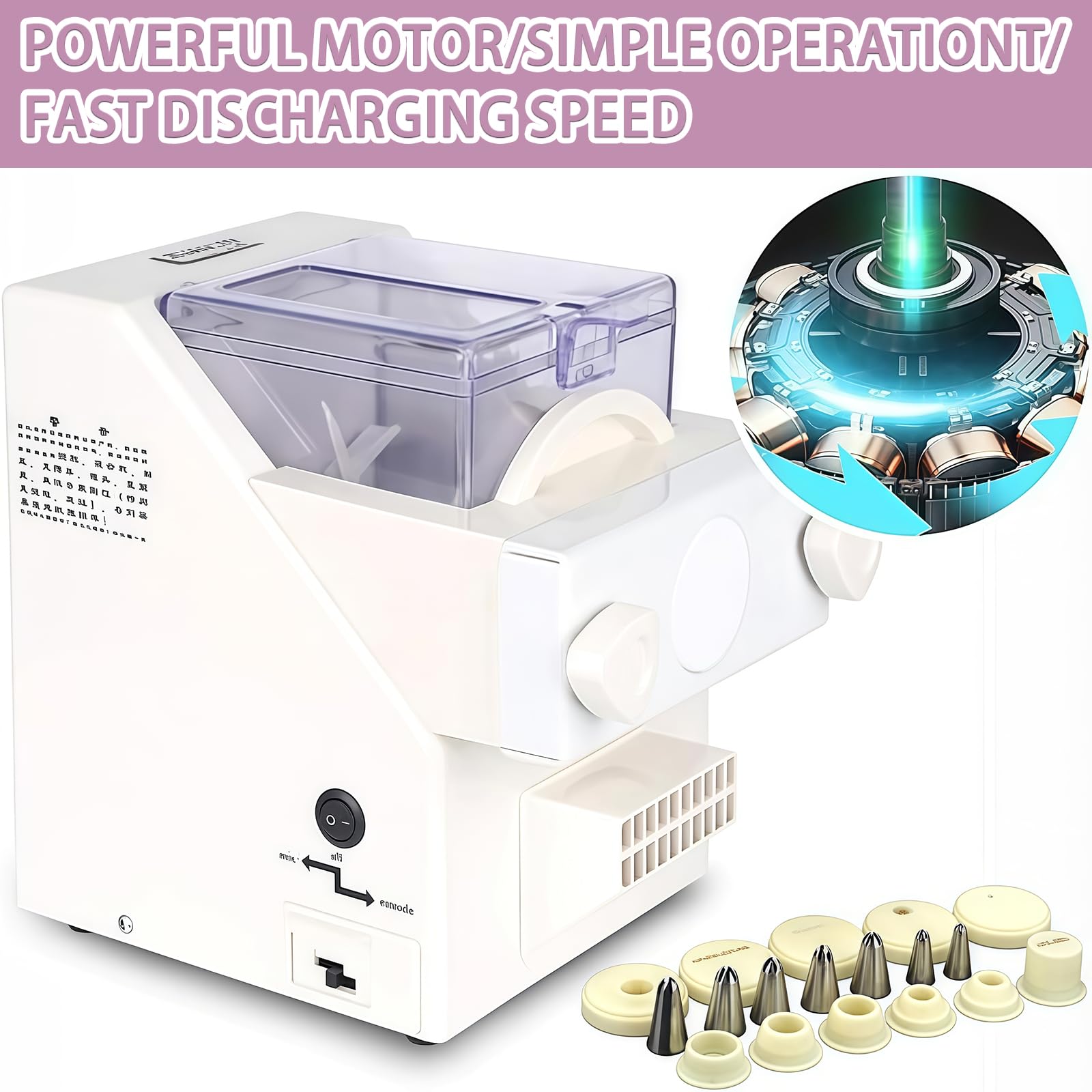 Keksform-Hersteller, automatische Plätzchenherstellungsmaschine mit austauschbaren Düsen und Formen für Dessertladen, Küche