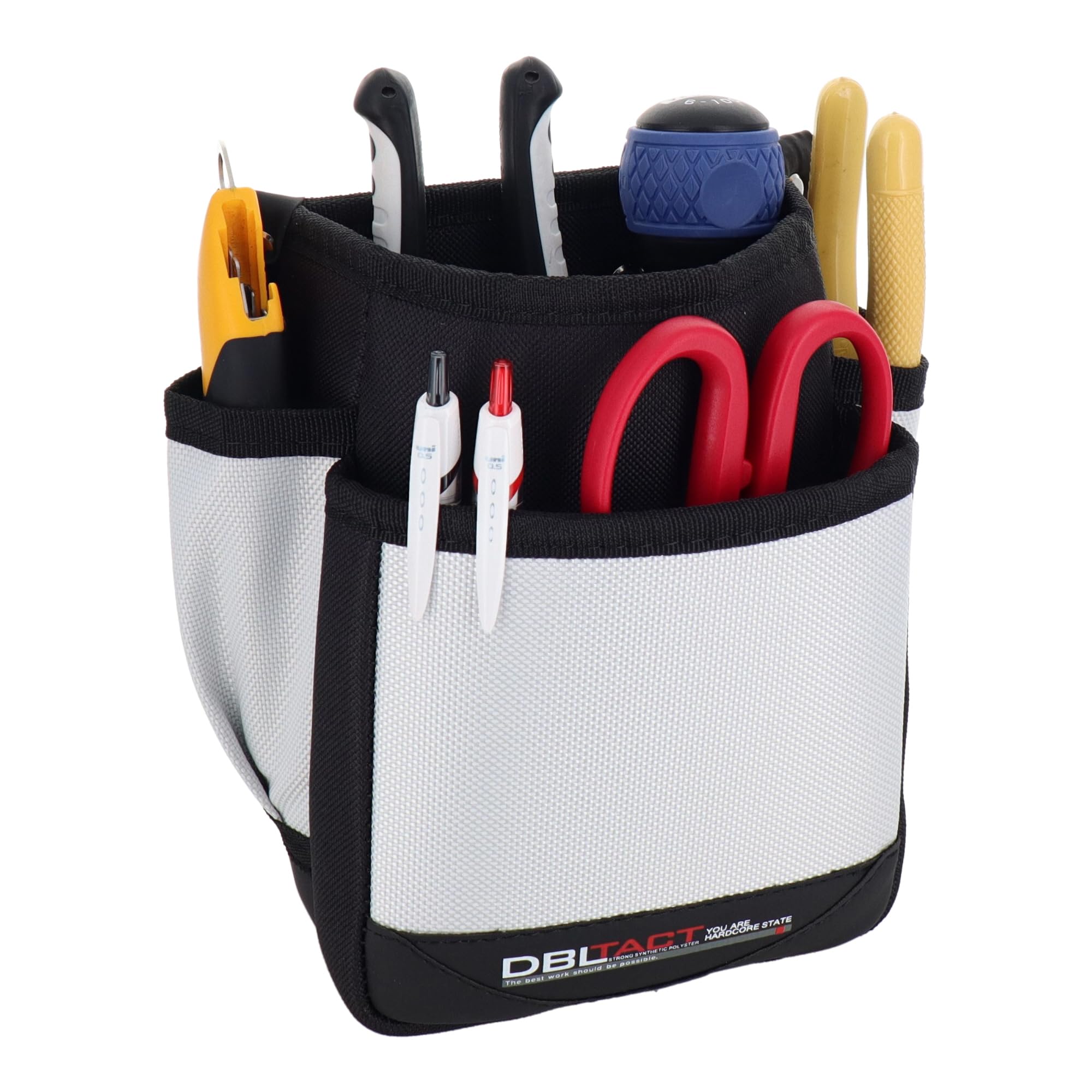 Sankyo Corporation DBLTACT DT-02S-WH 2-Tier Waist Bag, White