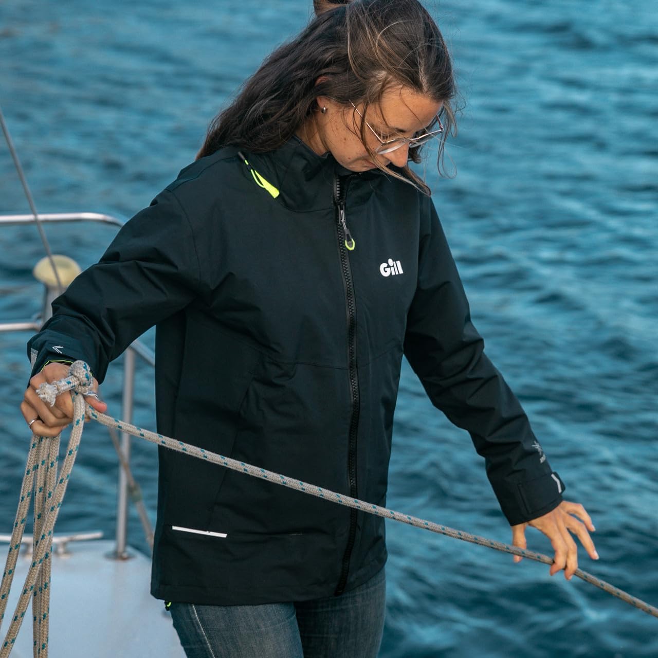 Gill Womens OS3 Coastal Sailing Jacket - Waterproof, Breathable & Stain Repellent