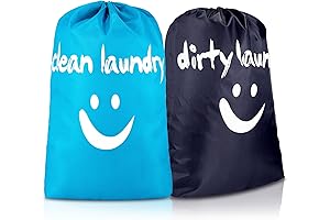 2 Pieces Wash Me Laundry Bags for Travel or Home