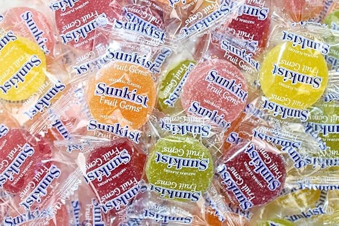 Fruit Gems – Real Fruit Pectin Candy – Sun Kissed, Soft Chewy Gems – 1 LB Bag – Assorted Citrus Flavors – Kosher, Gluten Free