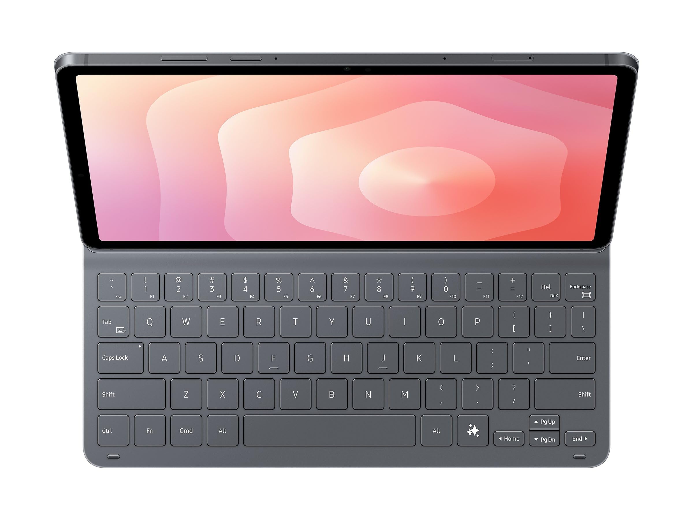Samsung Book Cover Keyboard Slim EF-DX730 per Galaxy Tab S11 con tastiera QWERTZ e tasto AI, custodia per tablet, design sottile, nero