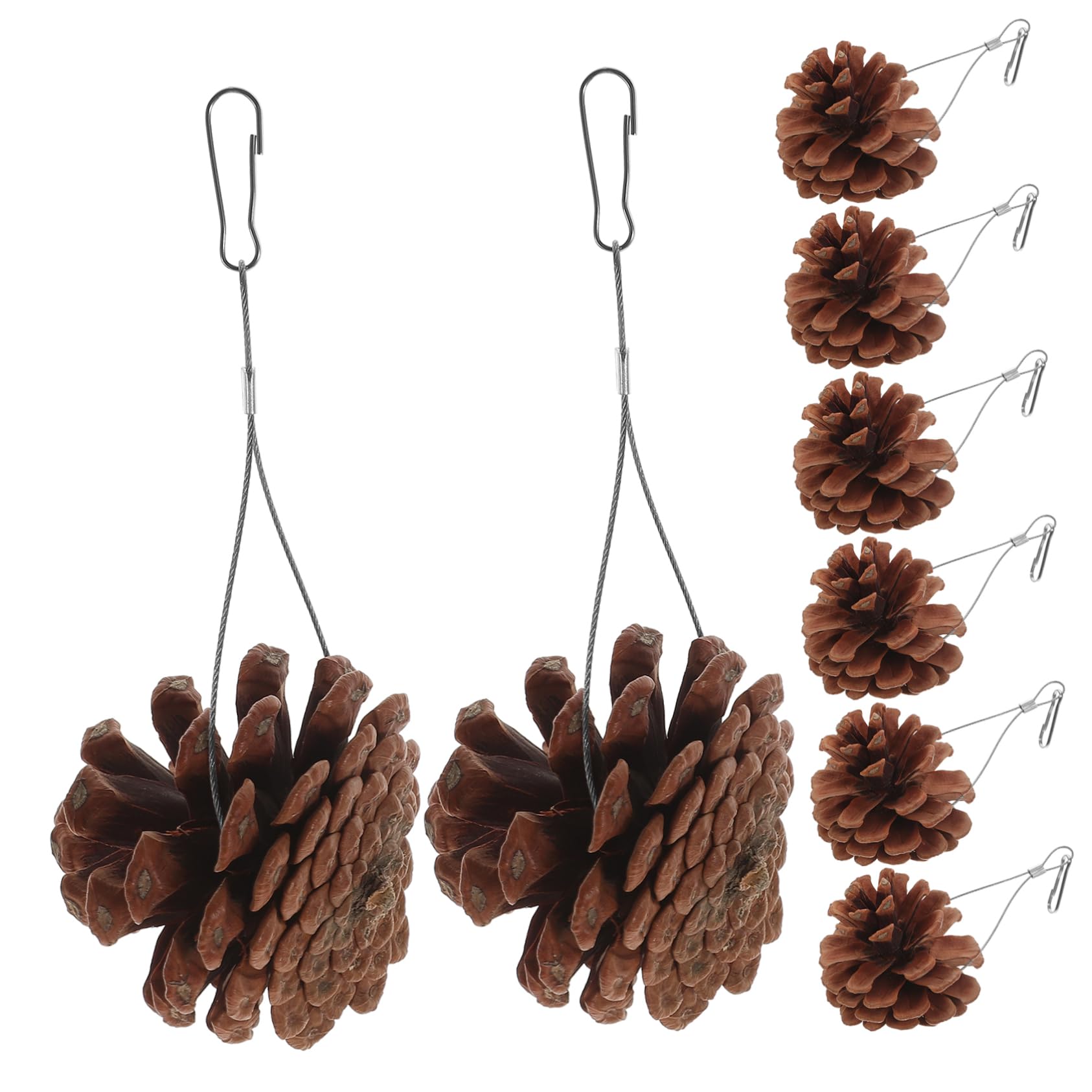 POPETPOP 30pièces Jouet à Mâcher pour Oiseaux Jouet Pomme De Pin Suspendu pour Perruches Et Perroquets Accessoire De Jeu Sûr Et