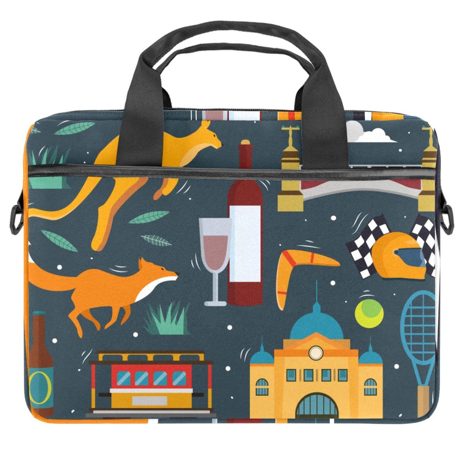 Sacoche ordinateur 14 pouces Kangaroo Melbourne Elements multicolore