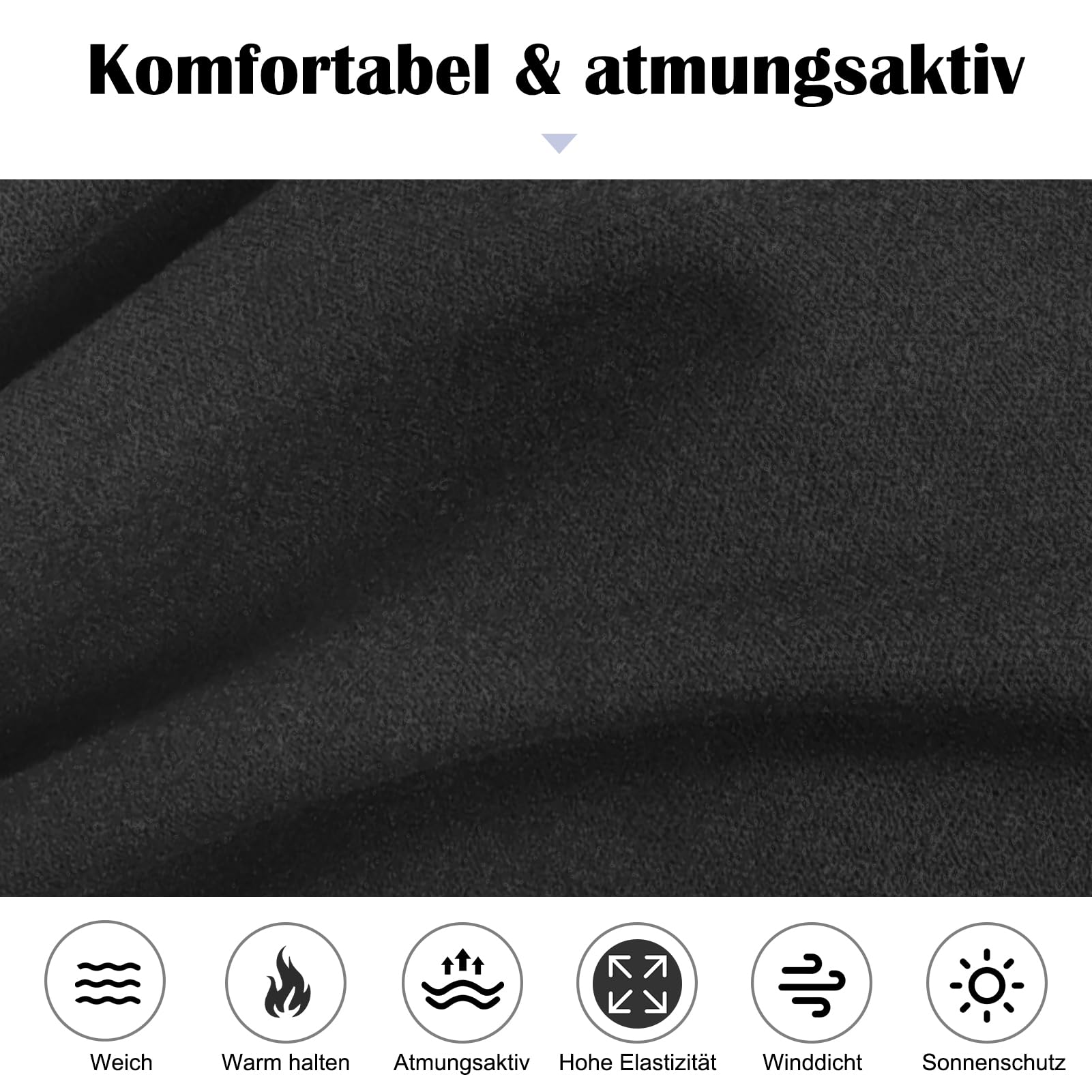 Wiatroszczelna chusta wielofunkcyjna, szal kominowy, chusta na szyję, ciepła chusta na szyję, dla mężczyzn i kobiet, do biegania, jazdy na rowerze, wspinaczki
