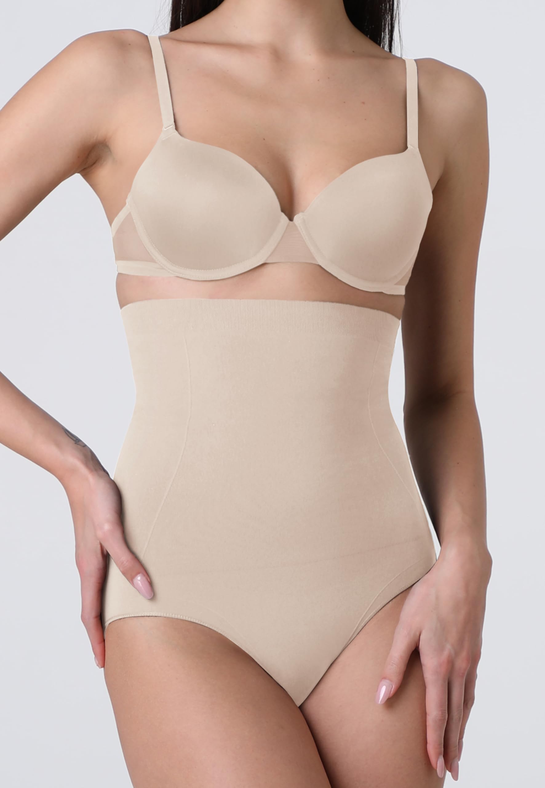 Lovable Guaina Modellante Vita Alta Seamless | Microfibra Tecnica Stretch Senza Cuciture | Effetto Contenitivo Invisibile | Silhouette Shaping Donna