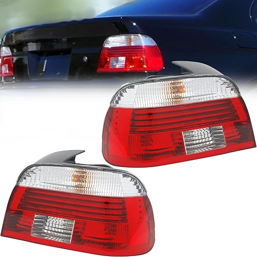 Miniatura 10 de Repuesto para BMW 540i, 530i, 525i 2001-2003 compatible con DOTSAE, montaje de luz trasera halógena con bombillas, lado izquierdoconductor, 63 21 6