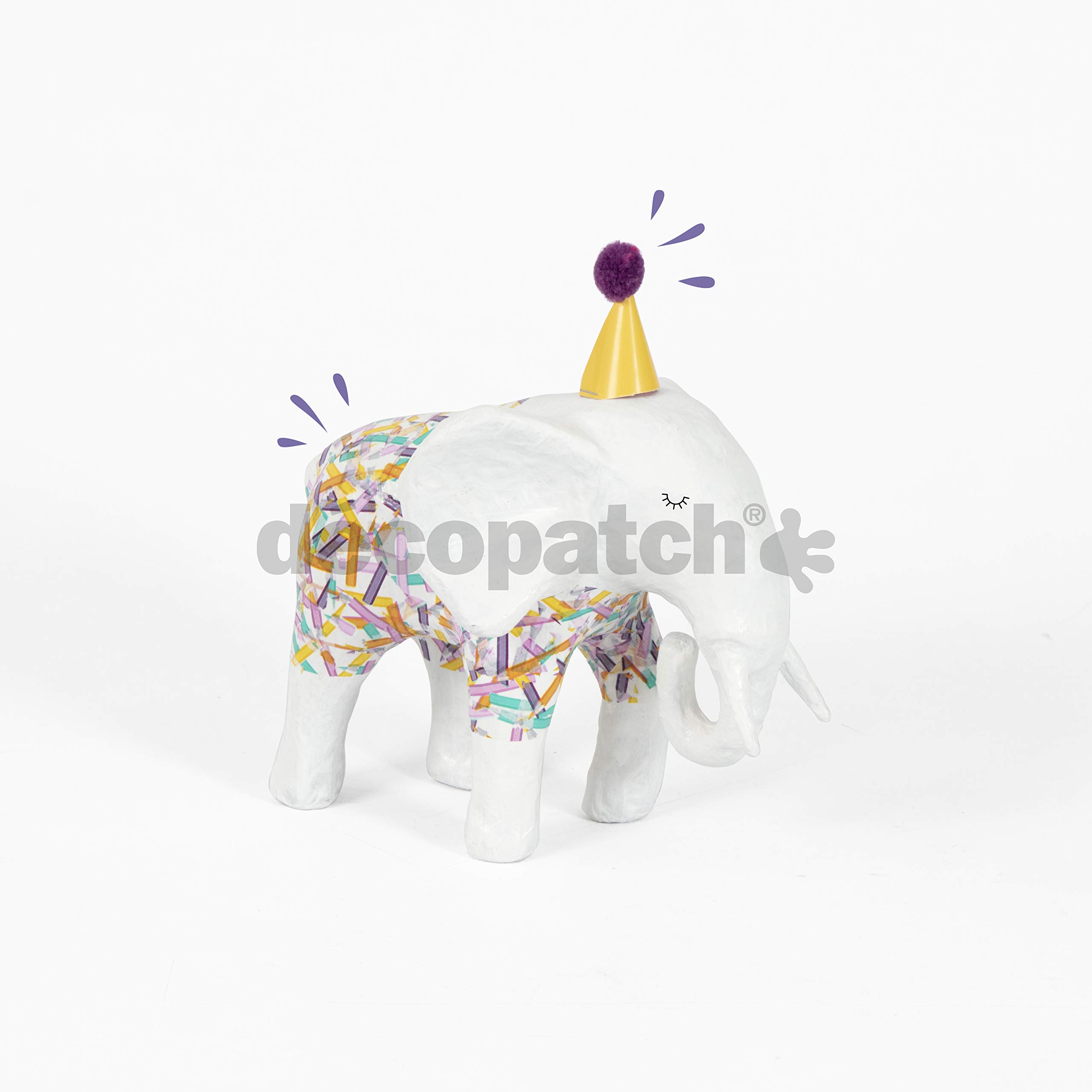 décopatch papier mache animal, 18.5x12.5x15.5cm, Brown