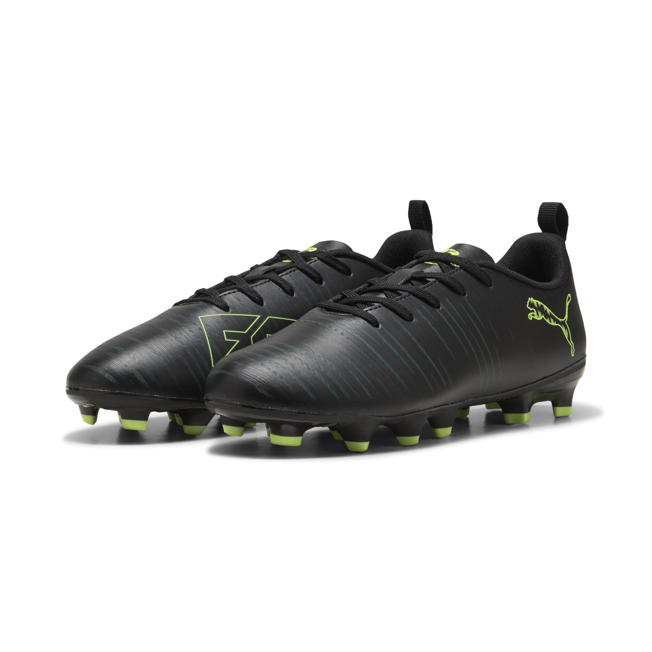 Puma Junior Future 8 Play Firm Ground Football Boots, Black, Size 10 Younger