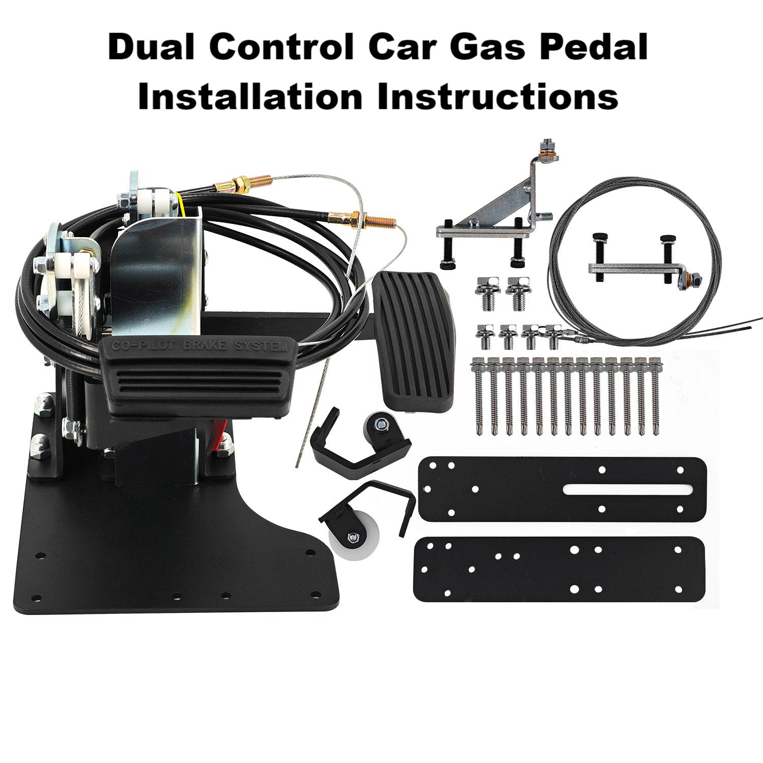 Blrack Right Hand Drive (RHD) Dual Control Pedal Conversion Kit