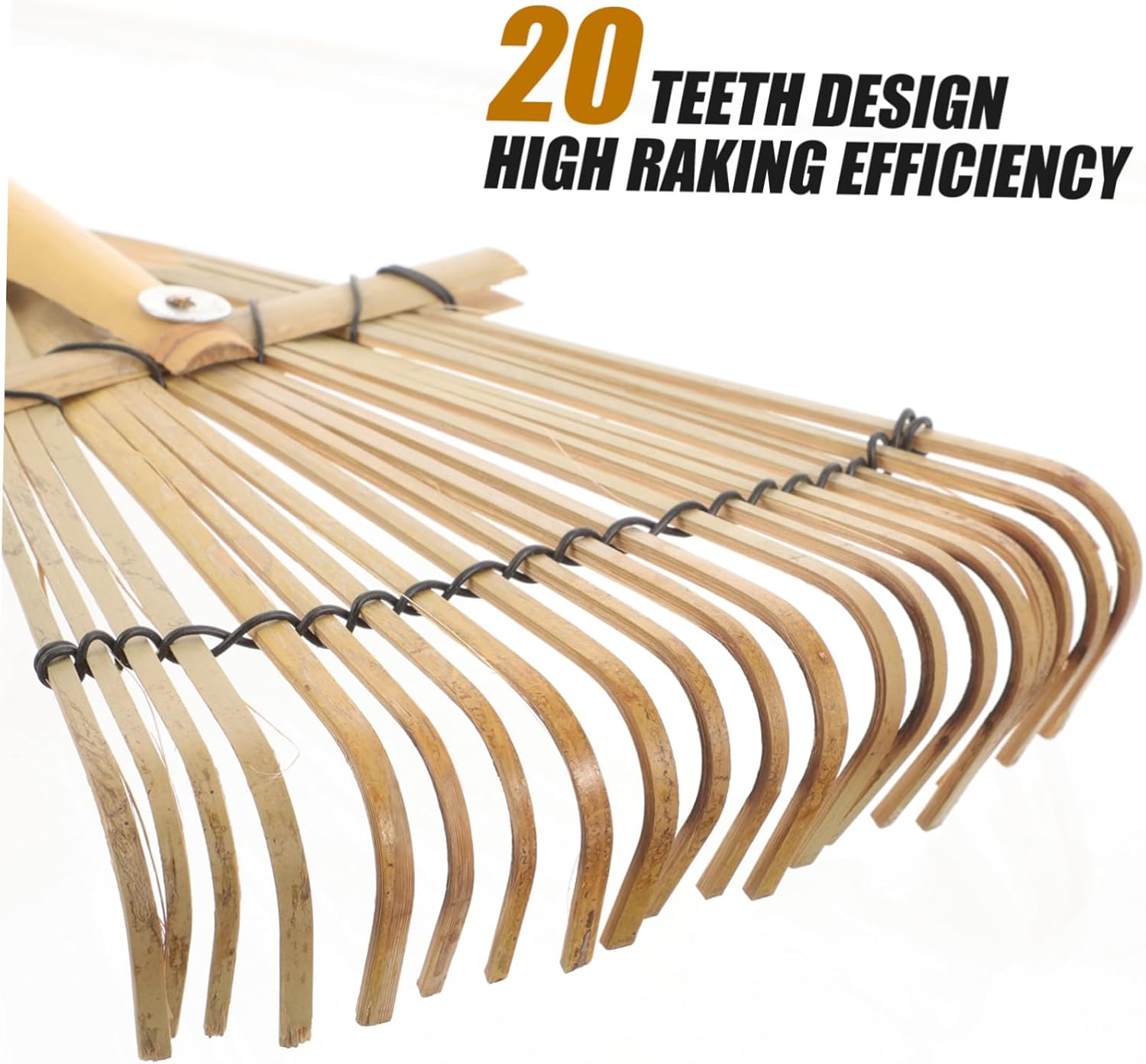 Kisangel Garden Hand Rake Portable Rake for Leaves Lightweight Gardening Tool for Soil Loosening and Weeding for Tight Spaces and Planting Tasks