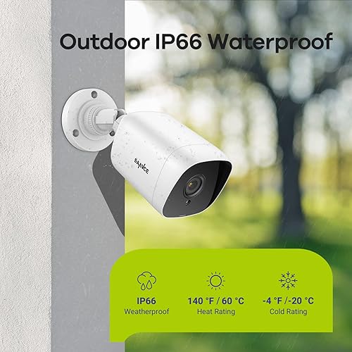 Miniatura 6 de SANNCE Cámaras de seguridad para el hogar con cable de 1080p con visión nocturna EXIR de 100 pies, impermeable IP66 para cámara de seguridad de