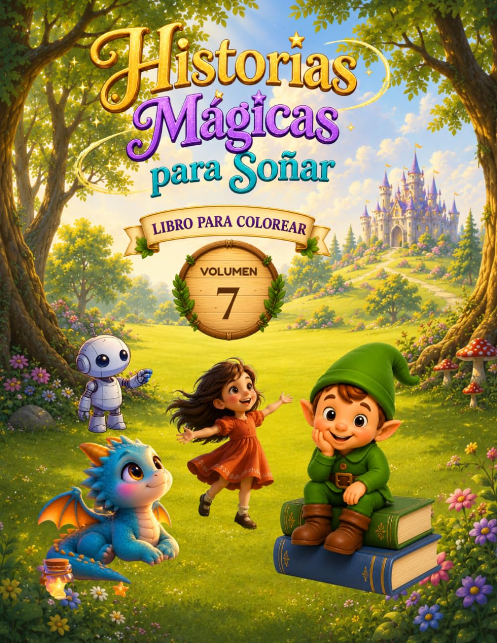 Historias Mágicas para Soñar - Volumen 7: Libro para Colorear (Historias Mágicas para Soñar - Libros para Colorear)