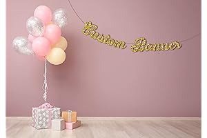 Personalized Custom Glitter Banner