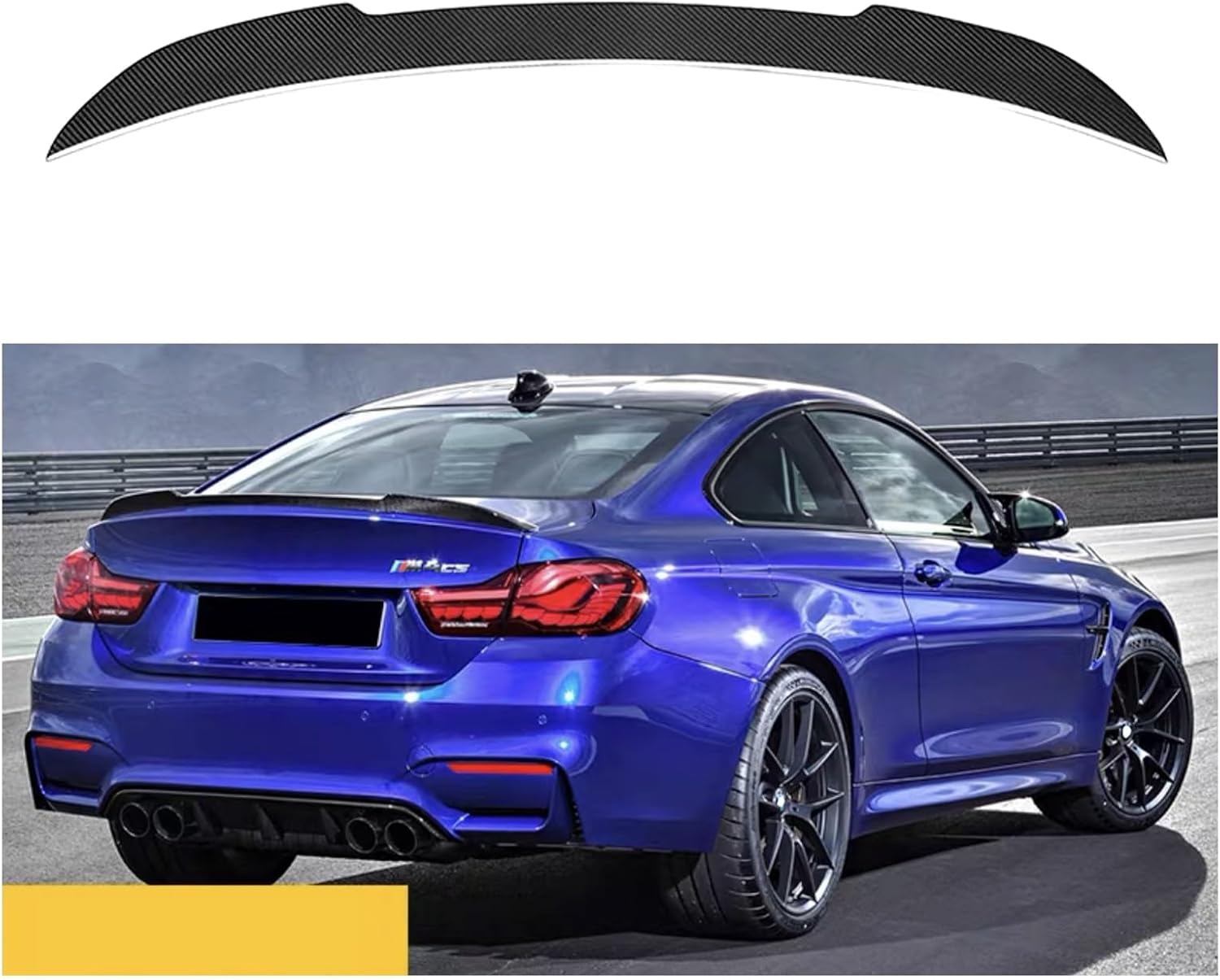 Rear Spoiler Compatible with BMW F36 4 Series 4 Doors 2014-2020 Rear Trunk Lip Spoiler Wing Vehicle Body Styling Kit(CS Style)
