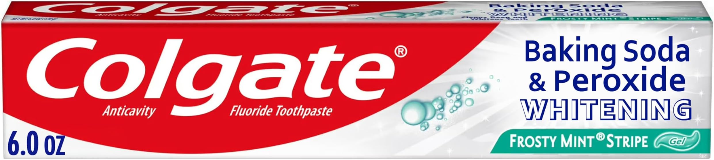 Baking Soda & Peroxide Whitening Toothpaste Frosty Mint Stripe