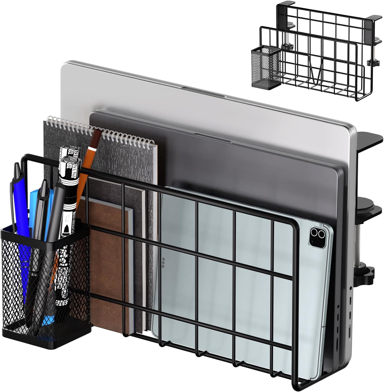 THYGIFTREE Desk Side Storage, Vertical Laptop Stand, Laptop Holder Desk ...
