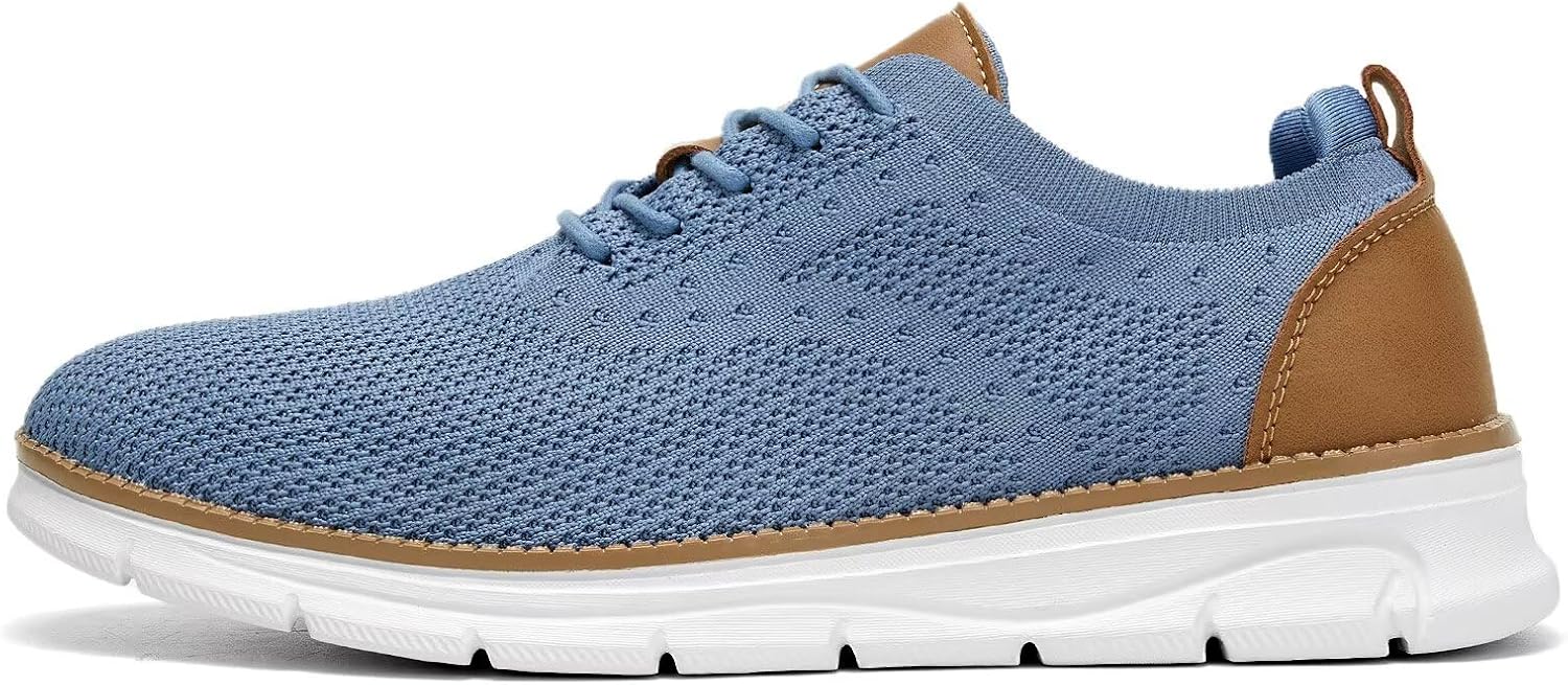 Men's Casual Dress Shoes Fashion Walking Sneakers Mesh Business Oxfords Work Lightweight Soft Sole - Image 3