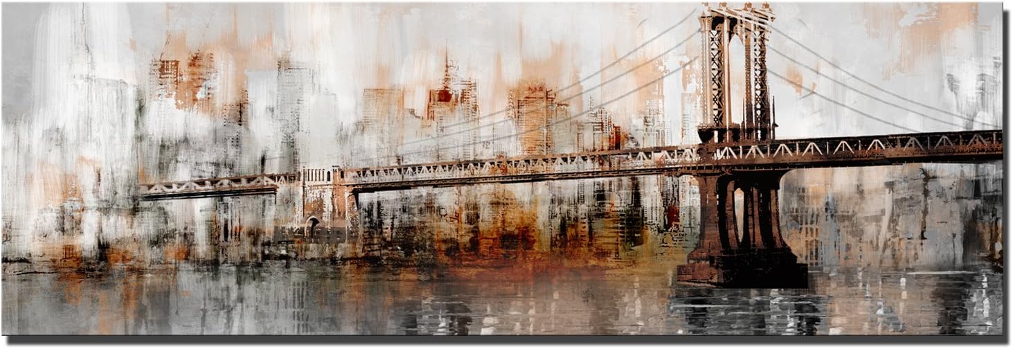 Frameless Canvas Prints Wall Art George Washington Bridge Poster Wall Art Decorations Prints On Canvas For Living Room Paintings Canvas Wall Art Canvas Pictures 60x180cm