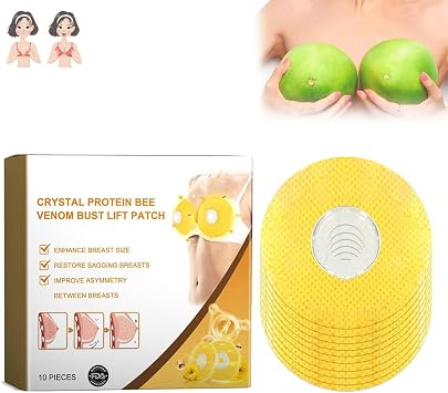 Moondor Royal Jelly Breast Enhancement Patch,Natural Breast Growth Patches,Breathable,Traceless and Anti-Sag Breast Enhancement Patch,Breast Enhancement Mask, Breast Firming Patch for Women 1 Box