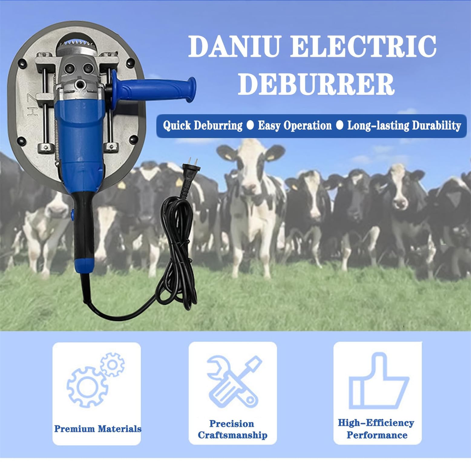 Elektryczny dehorner do bydła 1900 W, palnik rogowy 8,51 cm do profesjonalnego odraczania bydła i cieląt, narzędzie do odradzania zwierząt gospodarskich dla efektywnego użytkowania