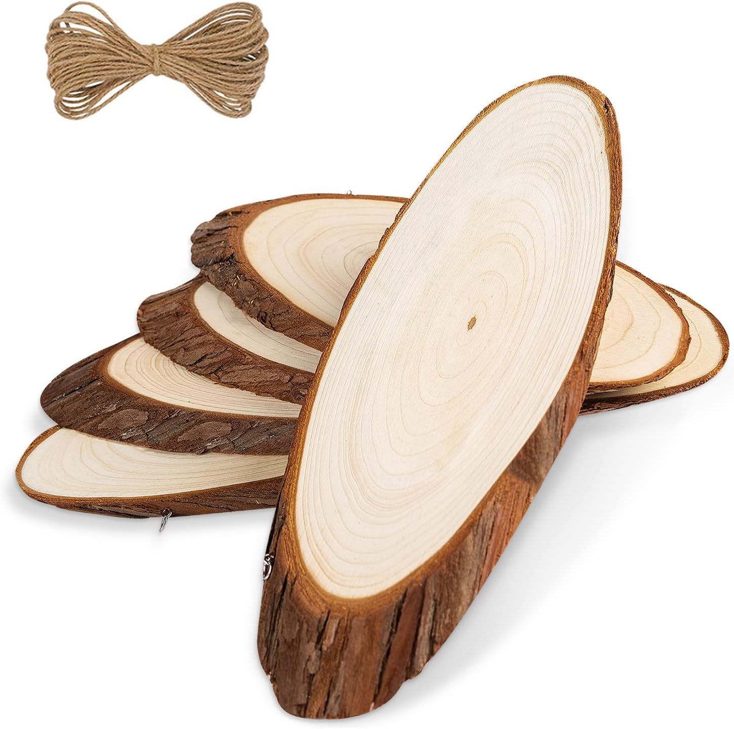 5 PCS 10-12inch Wooden Slices