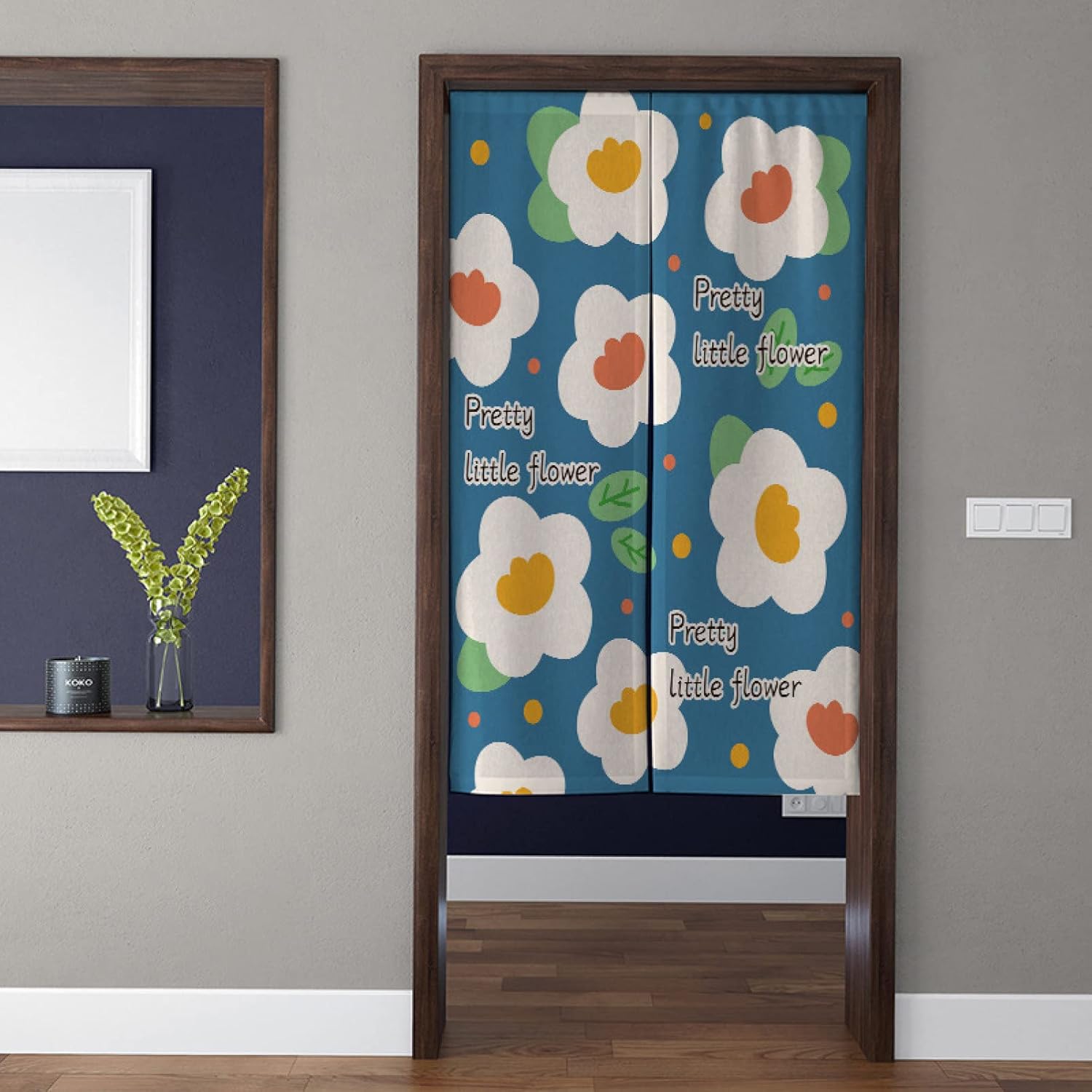 暖簾?ノレン?のれん?コットンリネン インテリア デザイン カラー7 ペンギン 簡約 北欧 シンプル 可愛い 120*120cm 動