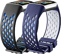 Vista 1 de Maledan Correa deportiva compatible con Fitbit Charge 5/Charge 6, bandas para mujeres y hombres, suave y transpirable, pulsera de repuesto