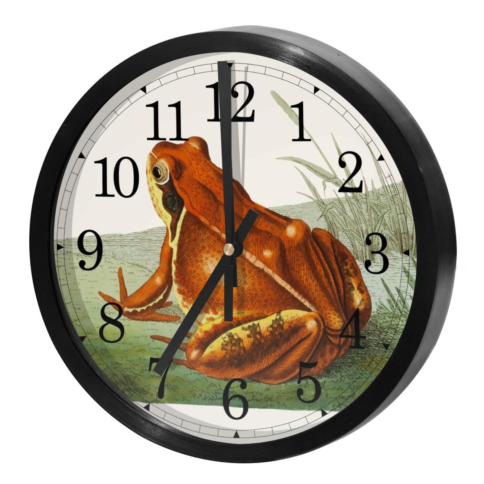 Horloge murale silencieuse grenouille sans tic-tac pour chambre enfant