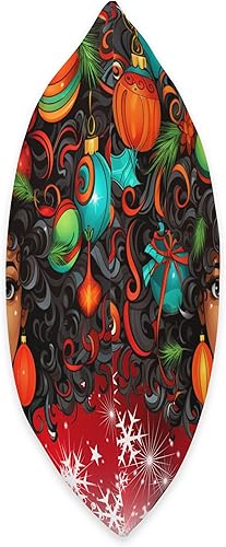 Miniatura 2 de Black women Christmas ornament melanin curly hair Melanin Christmas Queen Xmas Black Girl Magic Ornament Throw Pillow, 18x18, Multicolor