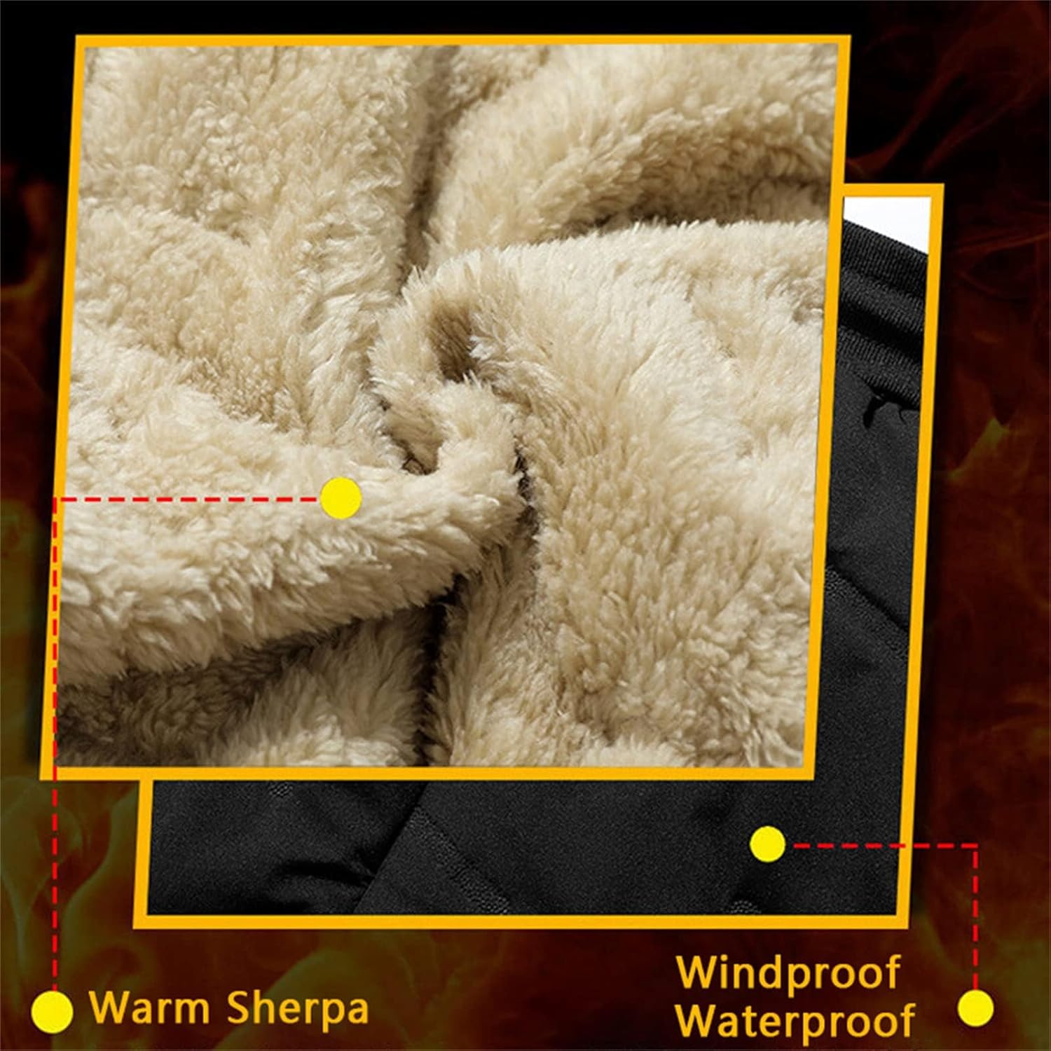 Unisex Fleece Jogging Bottoms, Winter Warm Leggings Joggers, Fleece Lined Pants Women Men, Waterproof