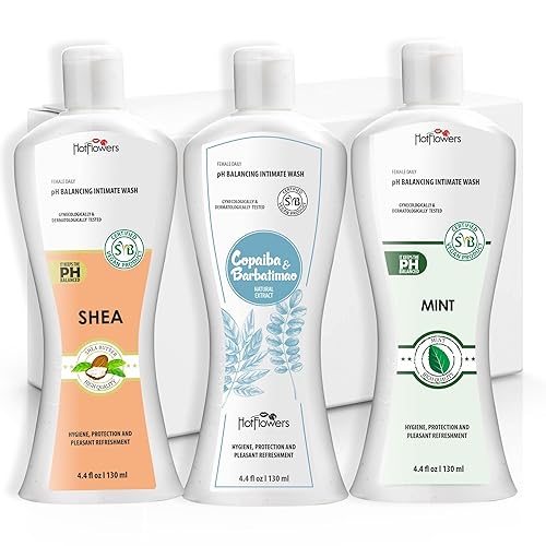 Miniatura 1 de HOT FLOWERS Paquete especial de manteca de karité, menta, Copaiba Barbatimao, lavado femenino para cuidado íntimo, pH equilibrado para mujeres