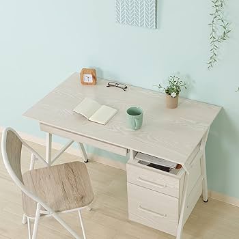 Amazon.co.jp: 不二貿易 デスク 机 幅100×奥行56×高さ72㎝ ホワイト