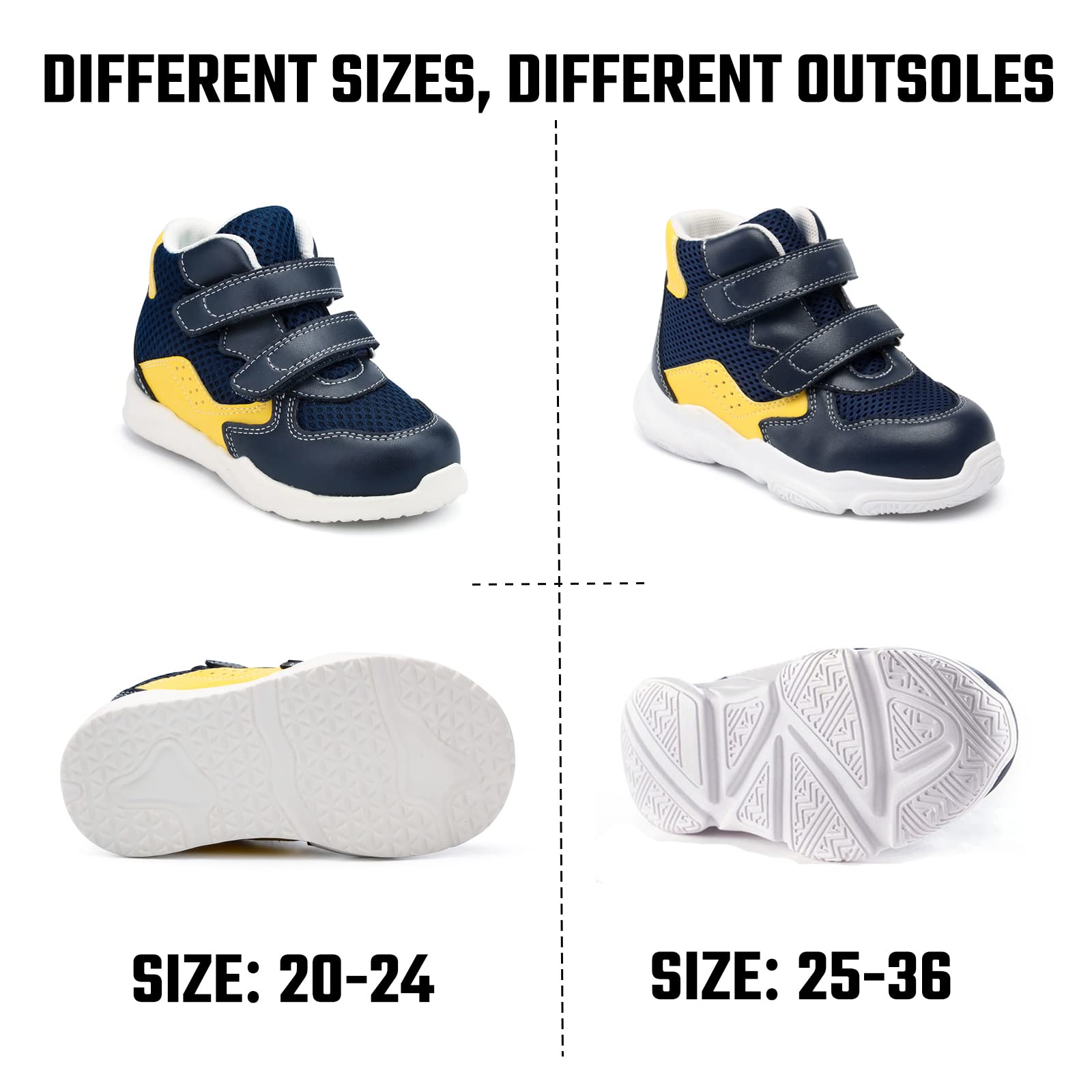 Zapatos ortopédicos para niños y jóvenes, Botas de Tela Vaquera con Soporte para el Arco y el Tobillo, Suelas Antideslizantes, corrigen los pies Planos y el valgo/varo de los niños