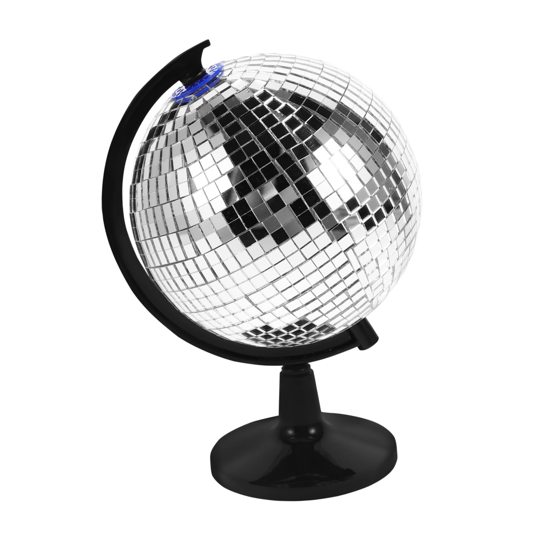 HEMOTON Unique Desk Accessories Rotating Disco Mirror Ball Office Decor Cool Present
