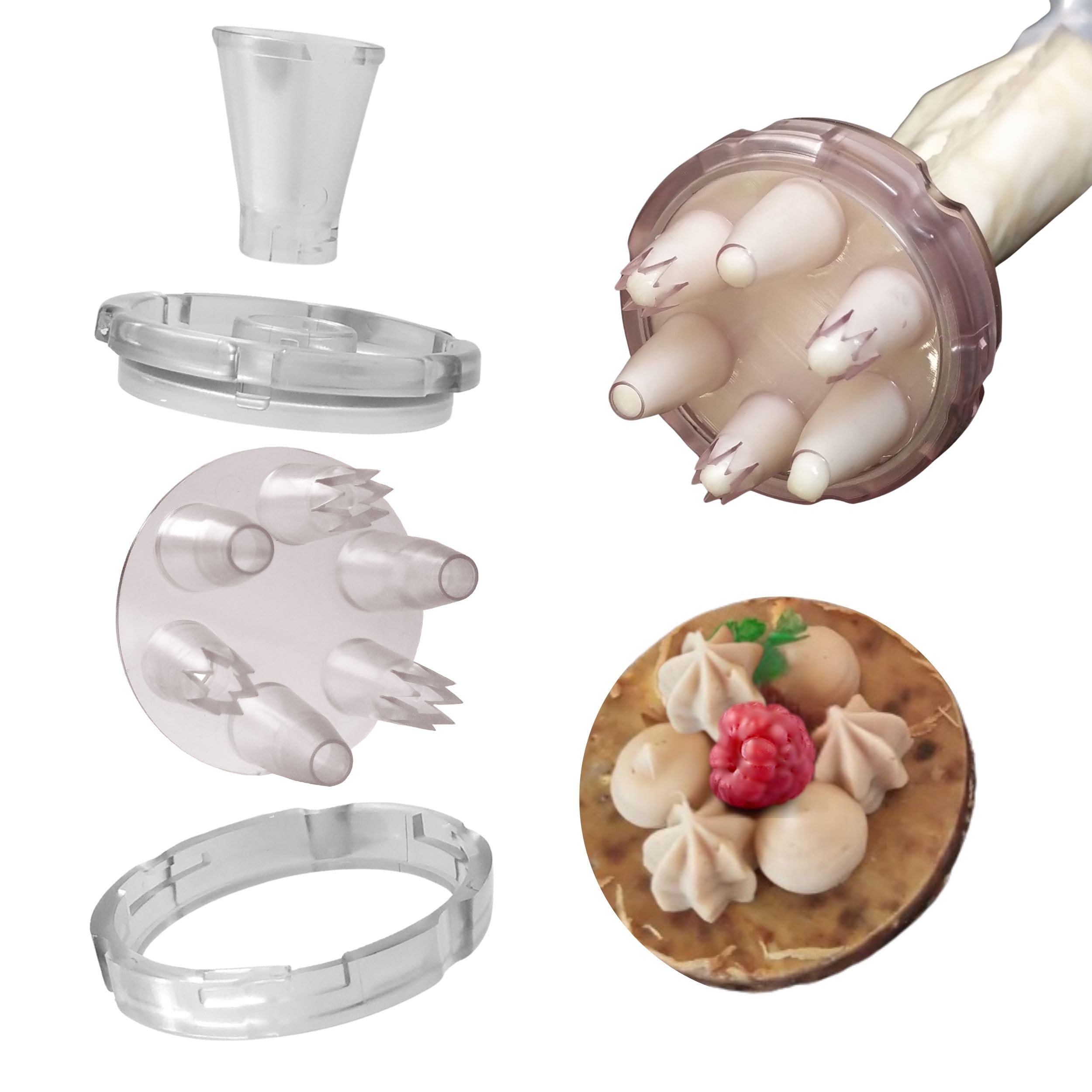 Set Multidouille Opale et douilles pâtisserie cannelées pour décoration de gâteau