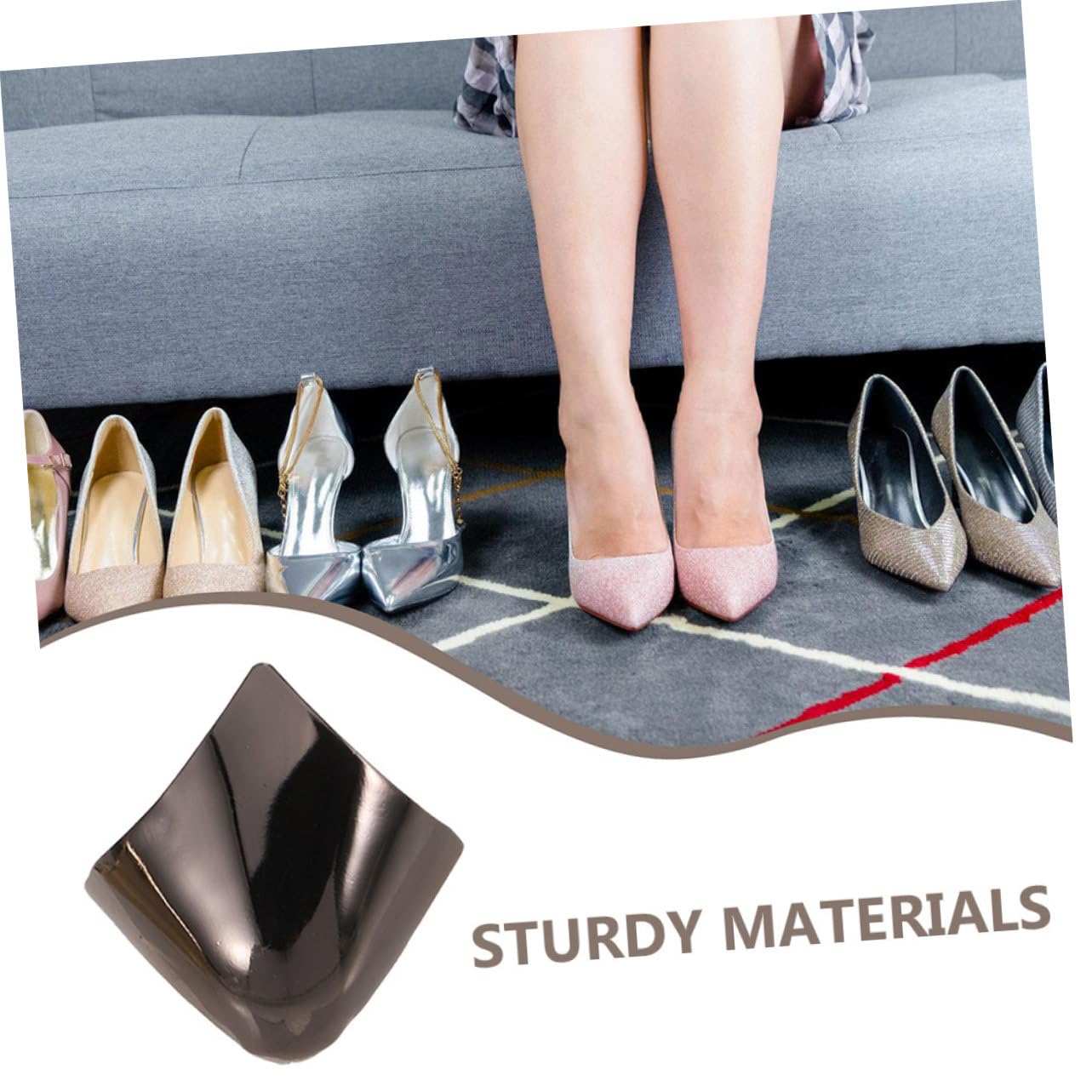 FOMIYES 3 Pares De Puntas De Talón Punteras Decorativas De Dedos De Hierro Para Pies Cubierta Protectora Para Zapatos