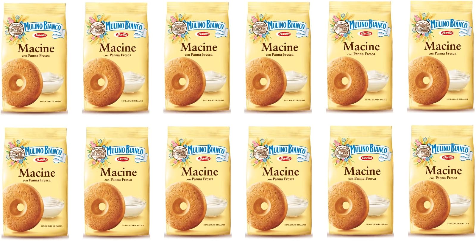 12x Mulino Bianco Macine Italian Biscuits Cookies 350g