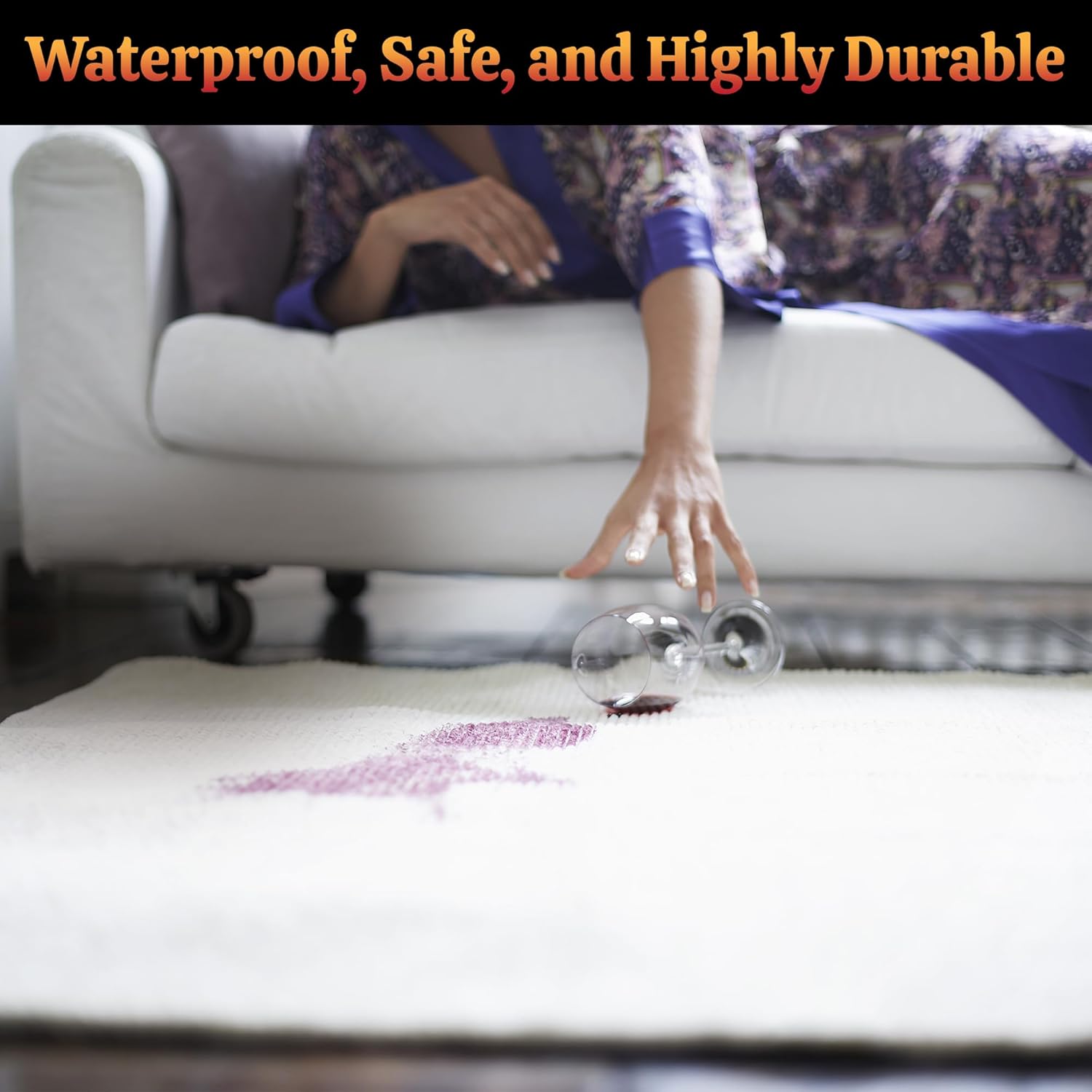 Portable Heated Floor Mat, Extra Large (63x93 inches) Fits Under a 5.5' x 8' Rug - Under-Rug Pad for Heated Rug, Electric Radiant Floor Heater for Area Rugs, Heating Mat for Large Rooms - Image 9