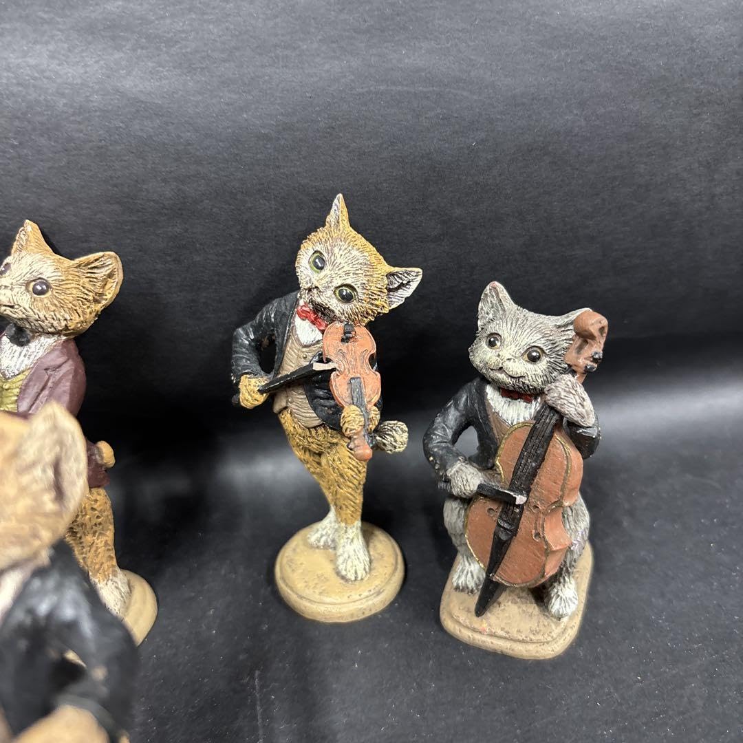 Amazon.co.jp: セトクラフト REGENT St. 猫 オーケストラ 音楽隊 置物