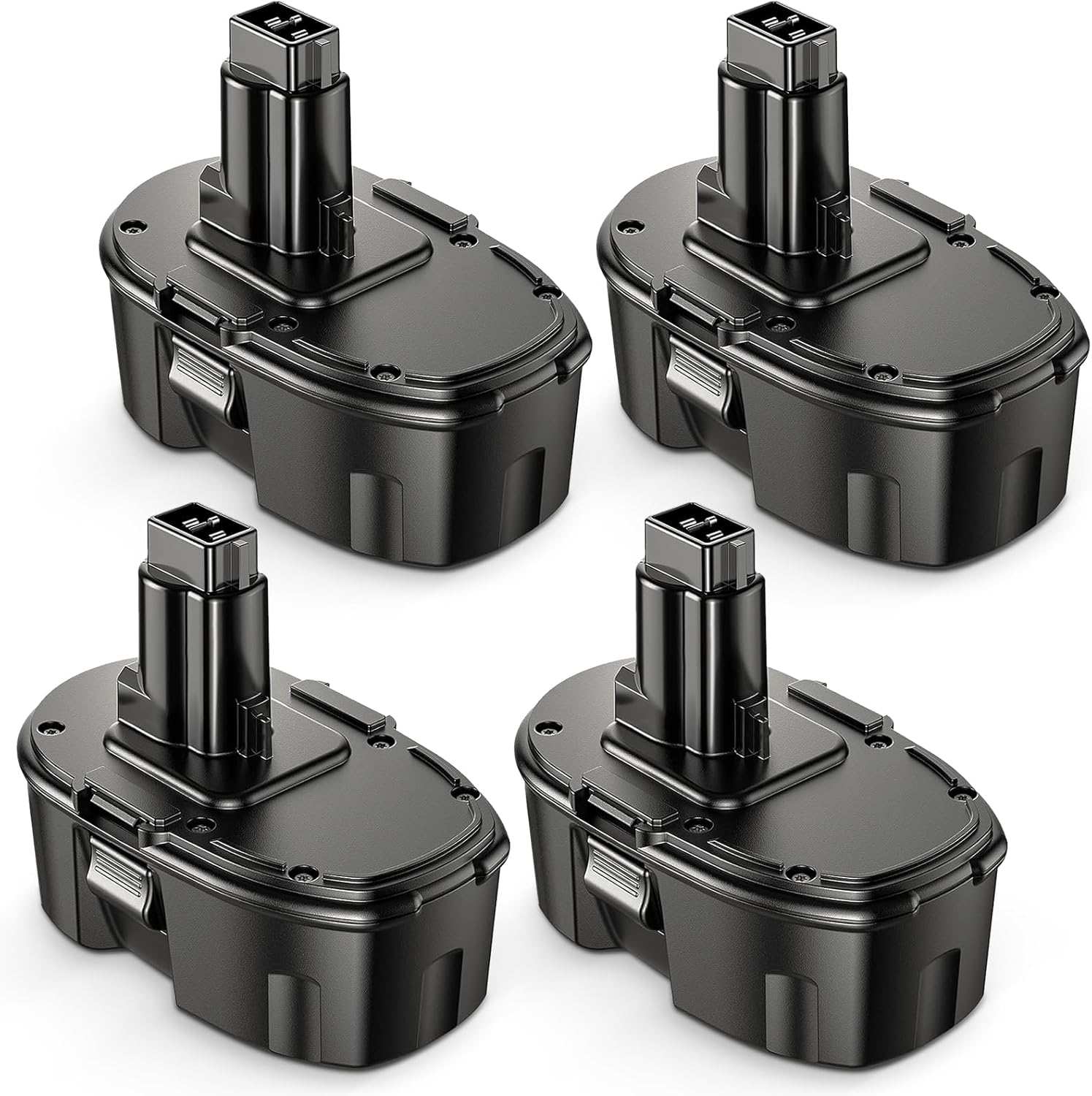 4Pcs 6.0Ah Ni-Mh Replace for Dewalt 18V Battery Compatible with Dewalt 18 Volt XPR Battery DC9096 DC9098 DC9099 DE9039 DC9182 DE9095 DE9096 DW9095 Power Tools (4Pcs-6.0Ah)