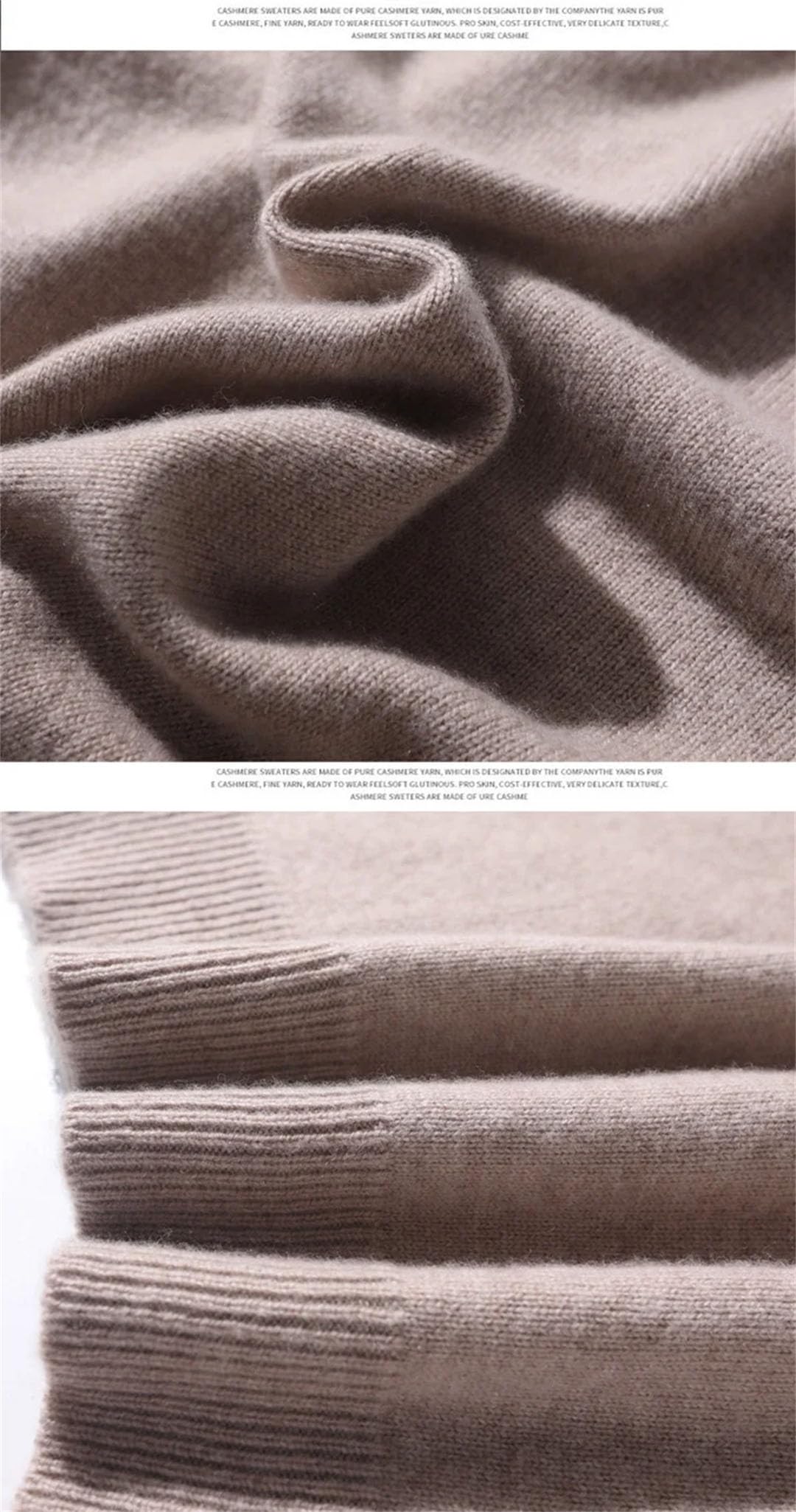 Vogrtcc Maglioni da Uomo in Cashmere con Scollo A V Maglioni Business Casual Lavorati A Maglia