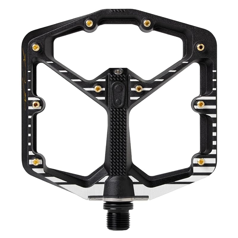 Pedais plataforma flat para MTB Crankbrothers Stamp 7 Fabio Wibmer Edition Large em alumínio anodizado, par