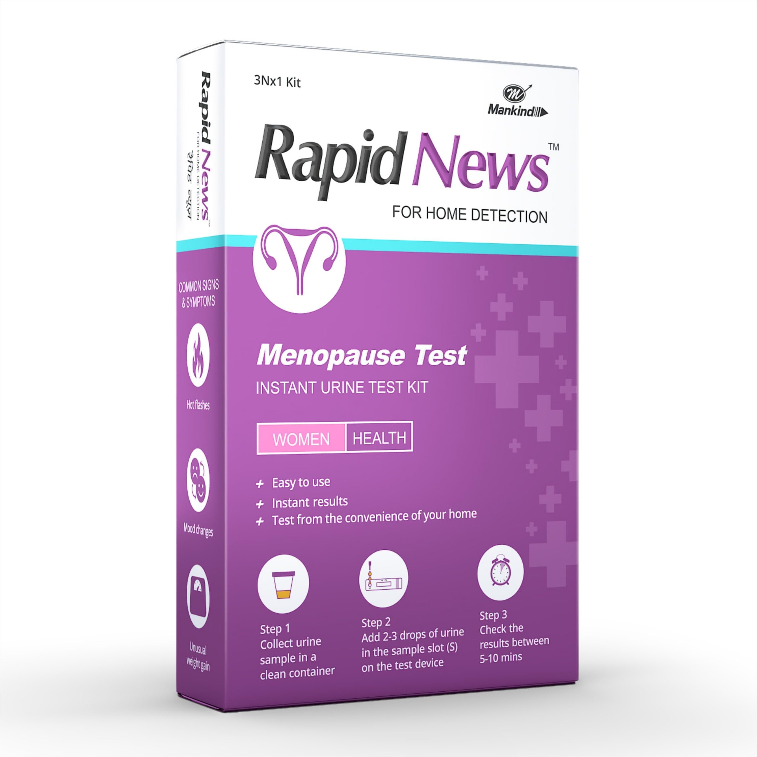 Menopause Testing Kit | At-Home FSH Urine Test | 3-Pack